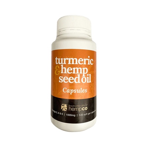HEMPCO Hemp Seed Oil Capsules With Turmeric