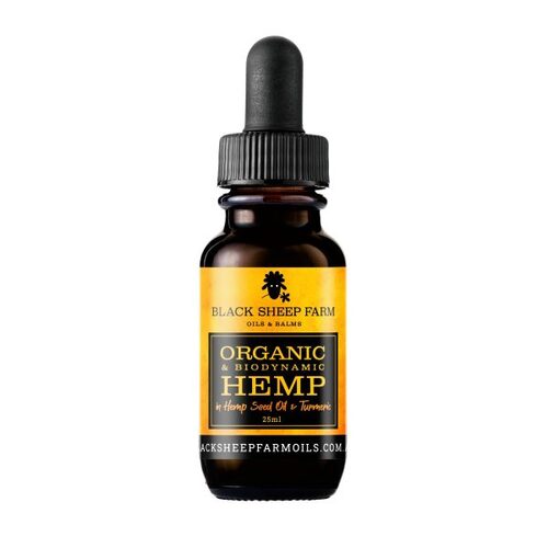 BLACK SHEEP FARM  Hemp Oil & Turmeric - Certified Organic & Biodynamic